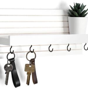 Wall-Mounted Key Holder with Shelf