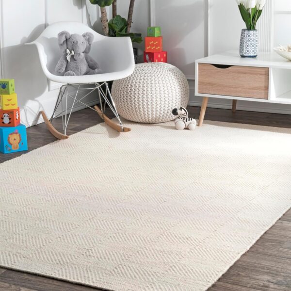 Wool Blend Area Rug (5x7ft)