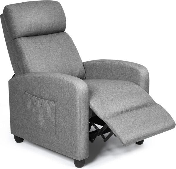 Luxury Reclining Armchair (Beige Linen)