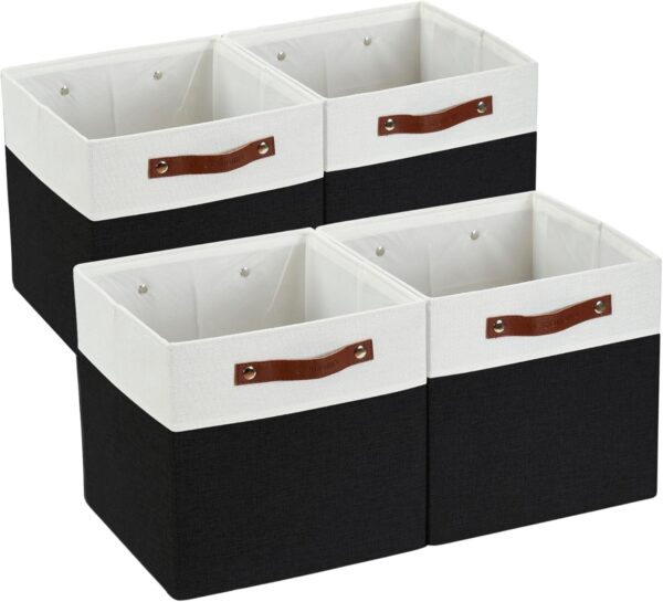 Fabric Cube Storage Bins (Set of 4)
