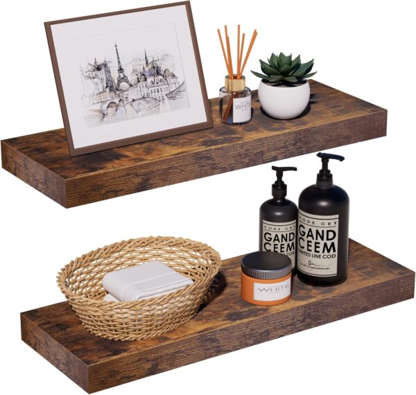 Wooden Wall Shelf (Rustic Finish)