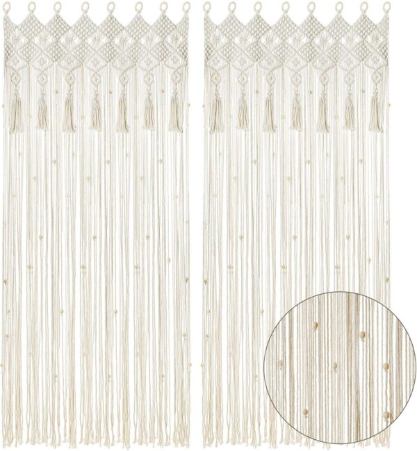 Macramé Curtain Panel (Handmade)